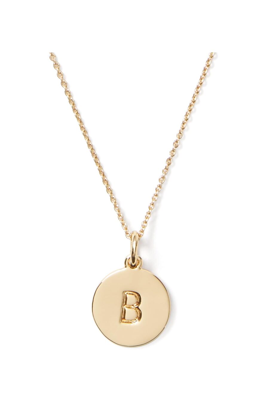 8199 Initial Pendant, B Gold, One Size